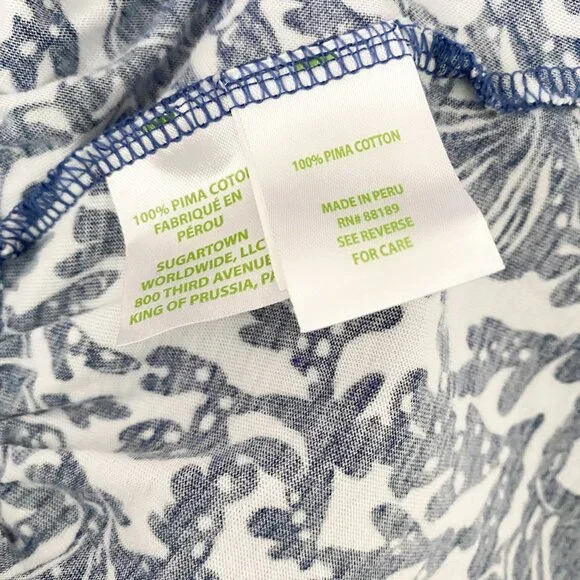 Lilly Pulitzer Blue and White Mini Sundress with Pockets - Picture 4 of 9